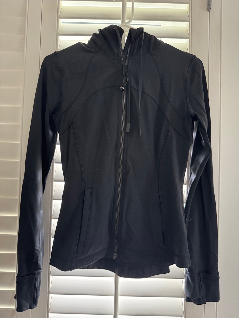lululemon athletica Black Full-Zip Hooded Jacket